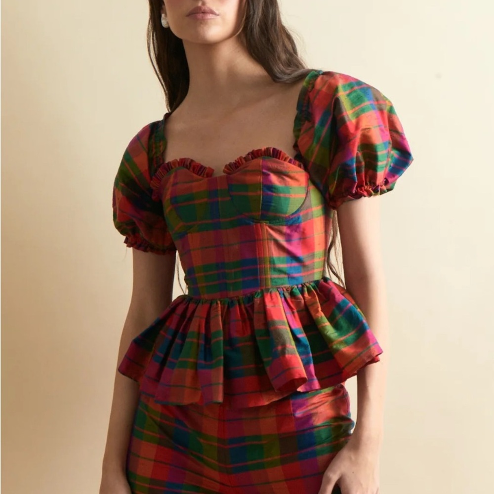 Louise New York Charlotte Bustier Top in Island Holiday